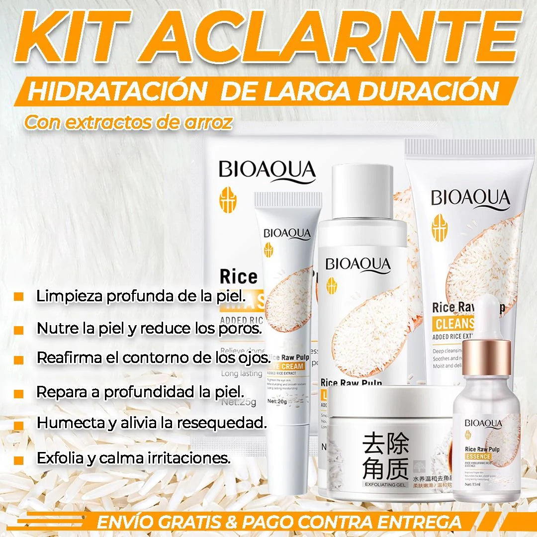 Kit de Arroz Bioaqua™ | Hidratación y Rejuvenecimiento